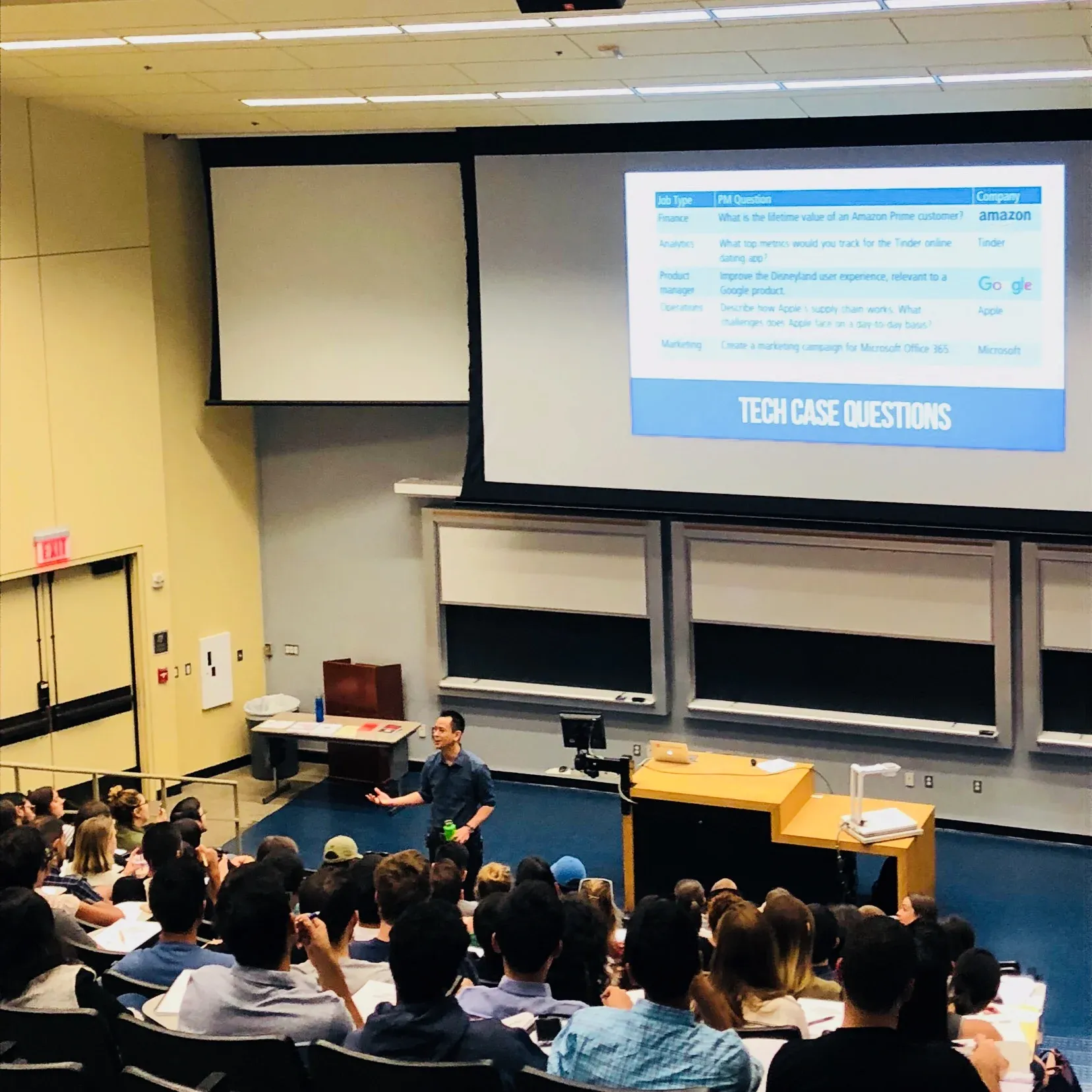 Lewis C. Lin teaching a PM workshop at UCLA Anderson